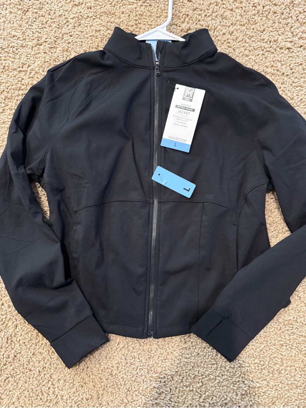 Women's Black Lightweight Zip-Front Jacket by Market & Main